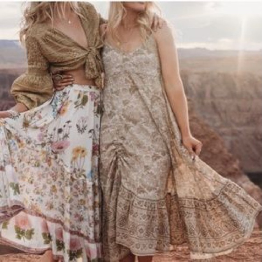 Spell - Lioness Smoke Gray Strappy Dress